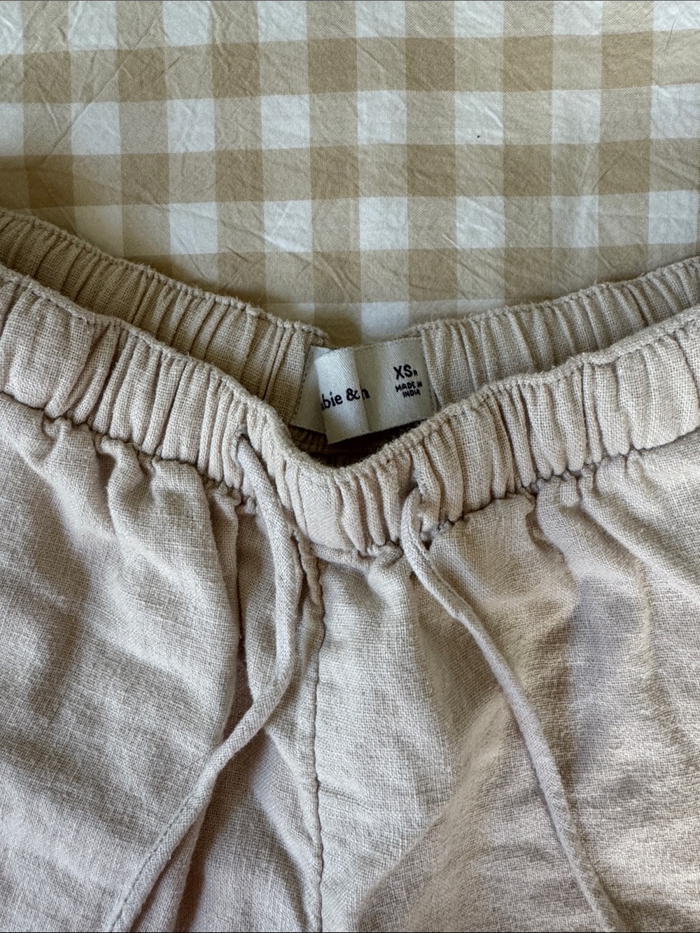 Women’s Linen Drawstring Linen / Cotton Blend Shorts XS - Picture 4 of 5